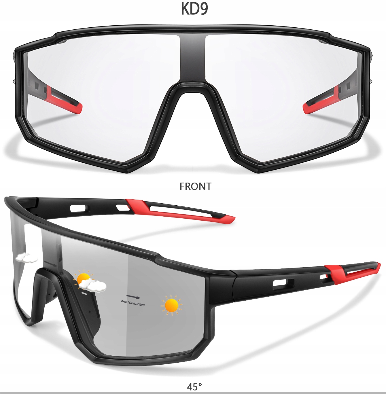 Fotochromatické cyklistické brýle Fotochrom