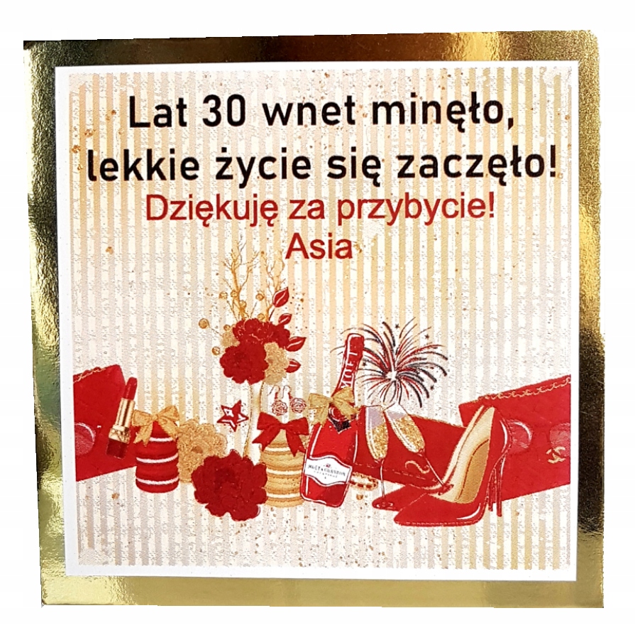 

urodzinowe podziękowanie 30stka 18stka Magnesy