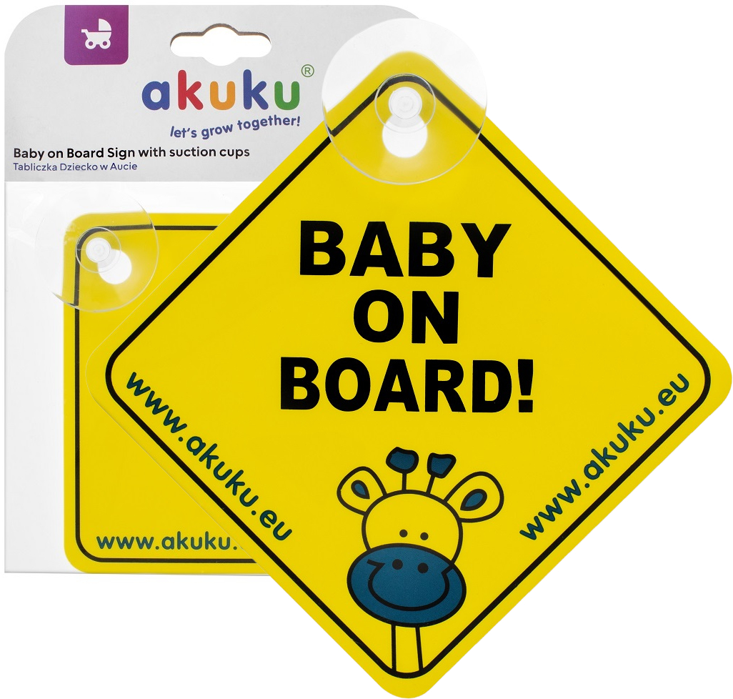 Zawieszka Do Samochodu Auta Tabliczka Otrzegawcza Na Szybę Baby On Board