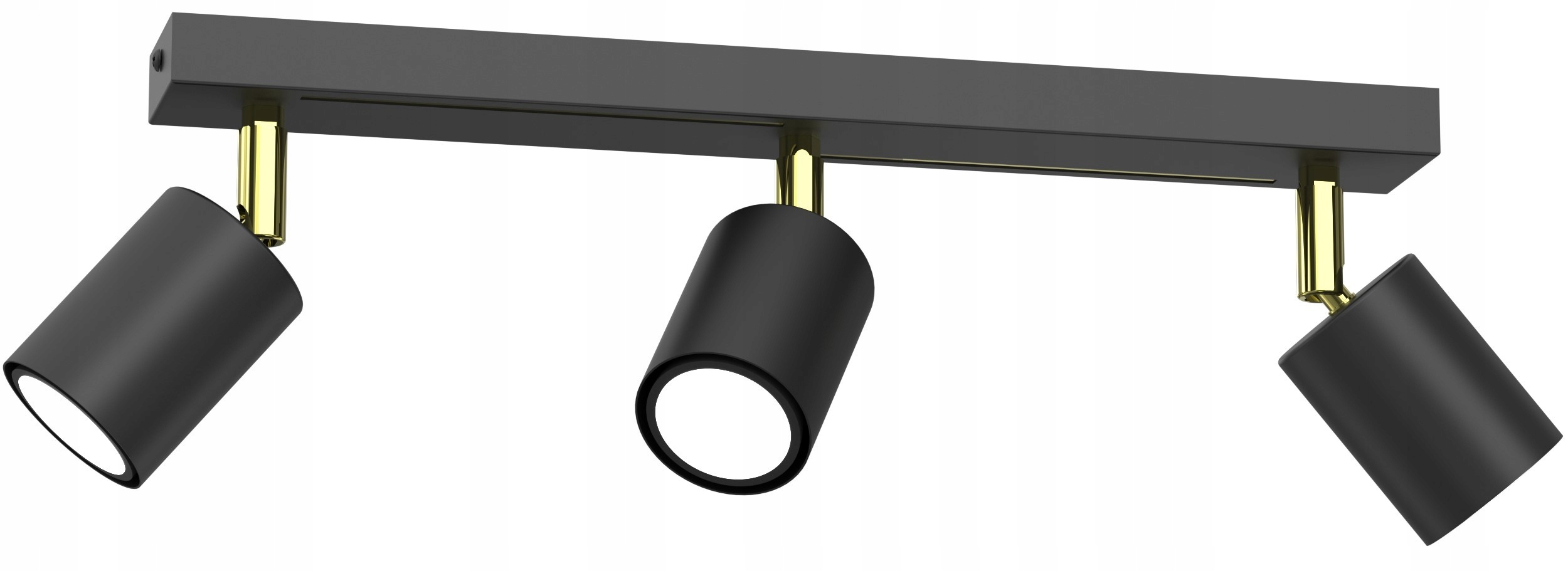 Stropní Svítidlo Spot Striper Černá Zlatá Stropní Svítidlo Spot Reflektor Tuby Stropní Svítidlo