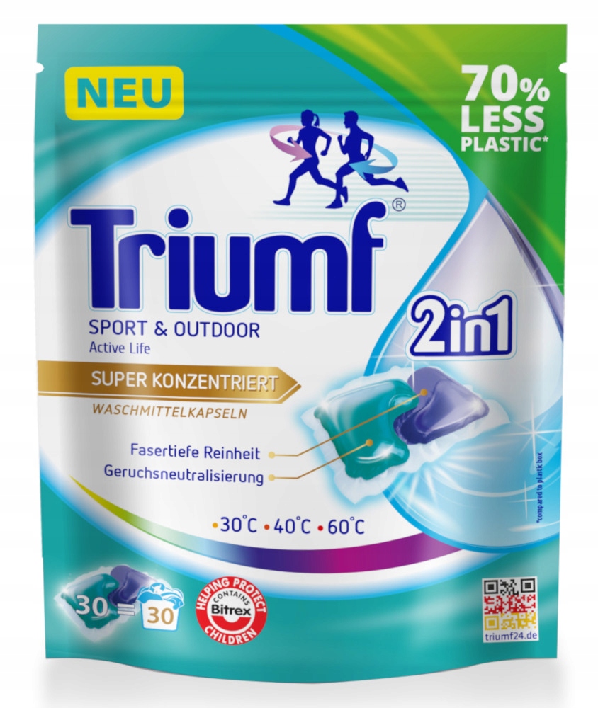 

Triumf Kapsułki do prania Sport Outdoor 30 szt