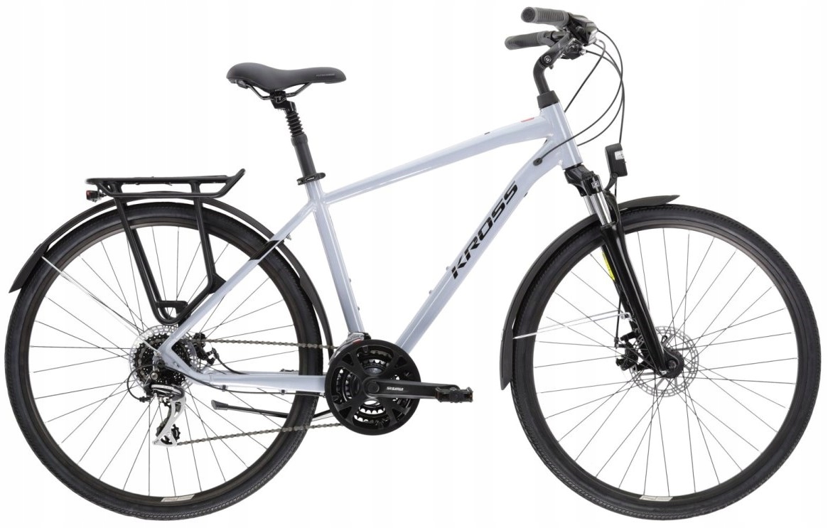 Rower Trekkingowy męski Kross Trans 3.0 rama M 19 28 szary