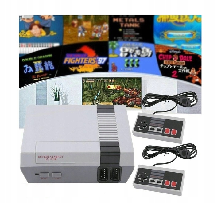 KONSOLA RETRO GIER 8-BIT TELEWIZYJNA Z 620 GIER AV 2 KONTROLERAMI