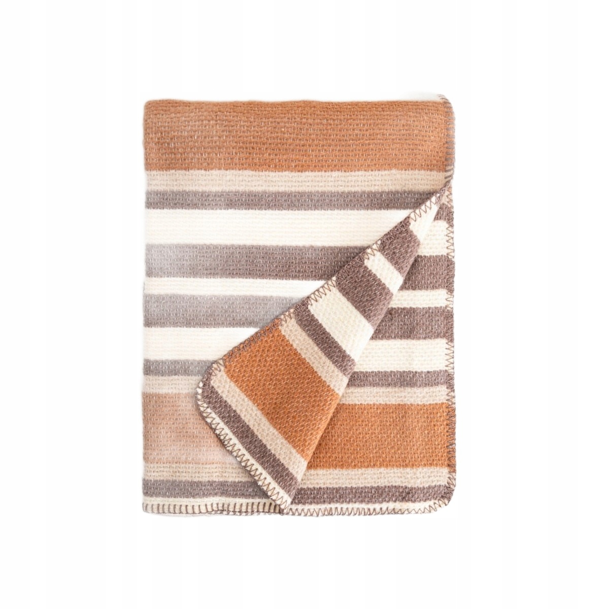 Deka Alabas pruhovaná béžová 150 x 200 cm Homla