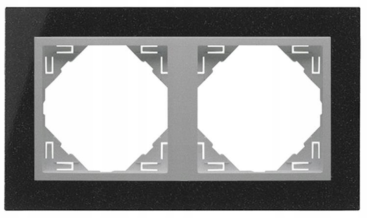 Efapel Petra Rámček 2-NÁSOBNÝ Alu Žula 90920 Tga