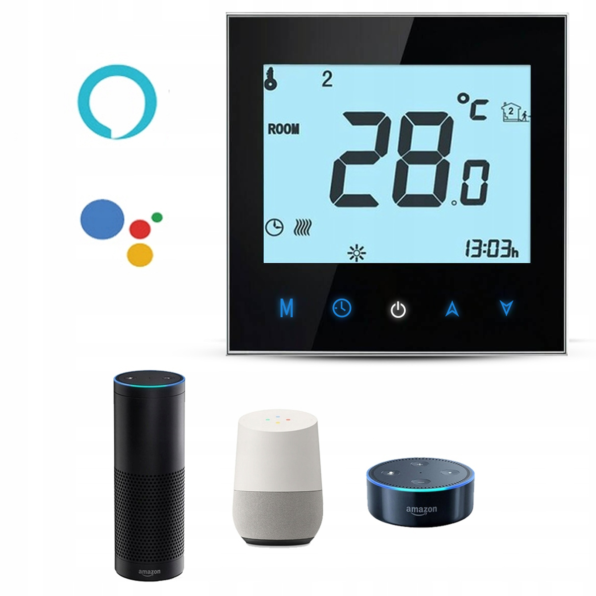 TERMOSTAT BEZPRZEWODOWY WIFI DO OGRZEWANIA BOJLERA Marka Cronos