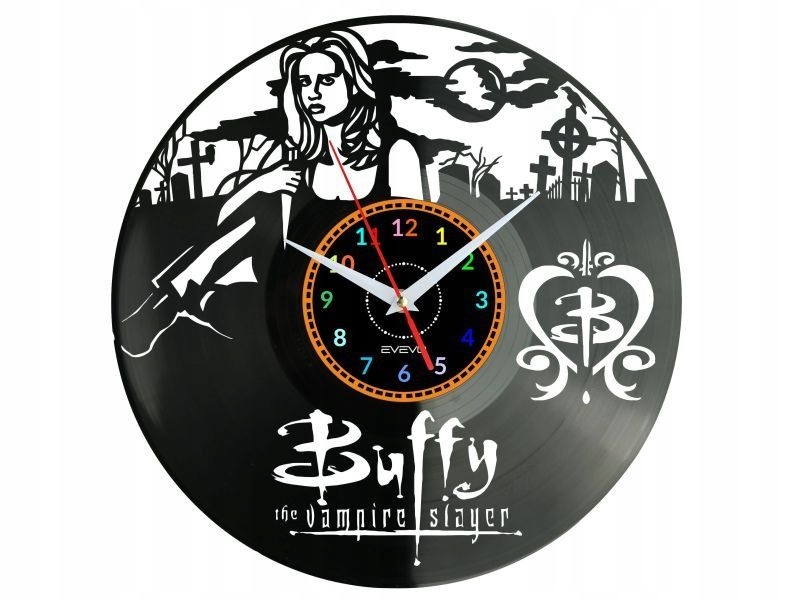 Buffy Dárek Originální dekorace do domu Hodiny z vinylové desky