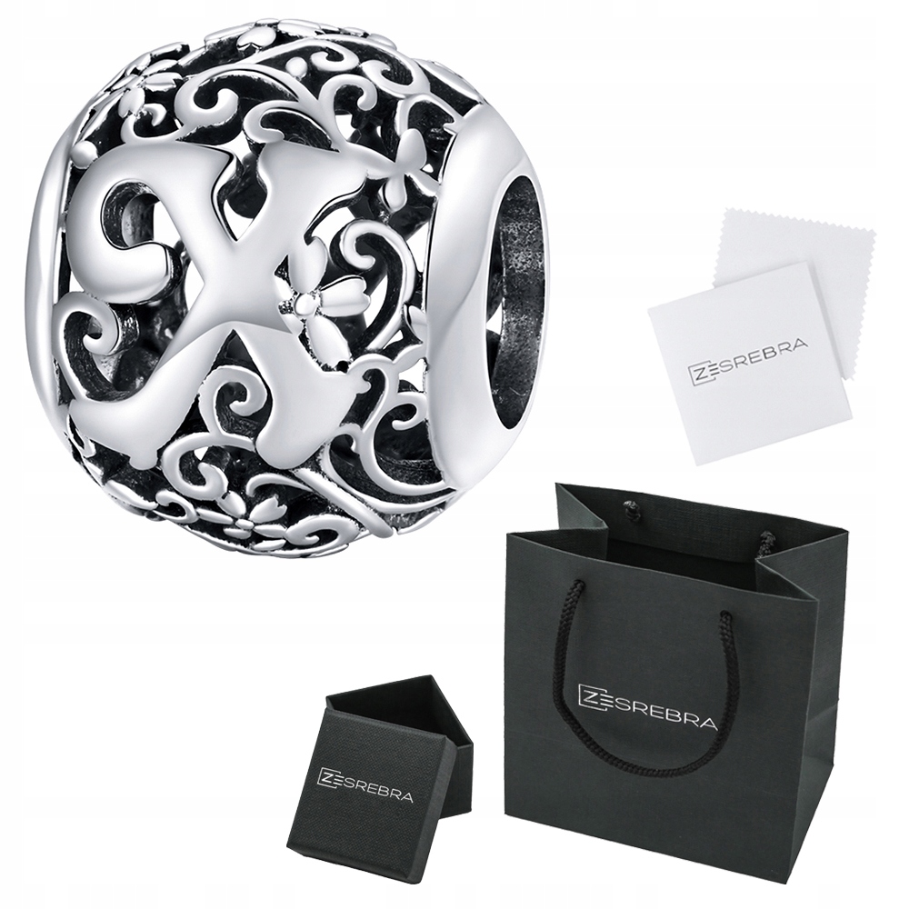 

Charms litera X do Pandora srebro 925 koralik