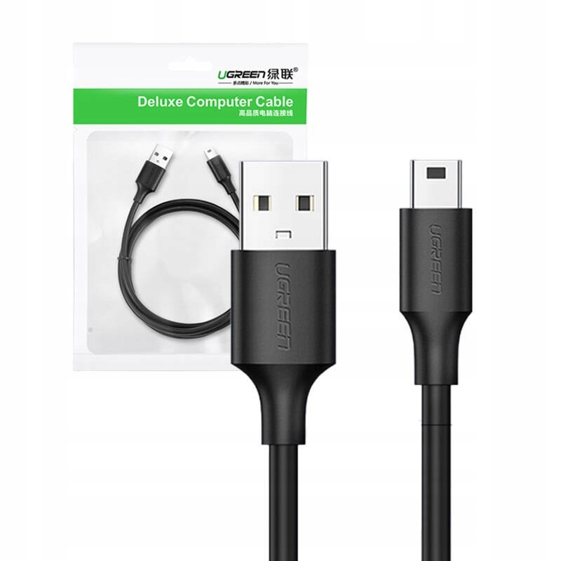 Kabel Usb do Mini Usb Ugreen US132, 1.5m (czarny)