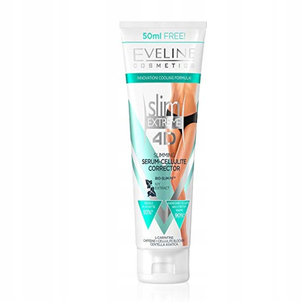 EVELINE 4D SLIM EXTREME WYSZCZUPLAJĄCE SERUM - KOREKTOR CELLULITU 250 ML
