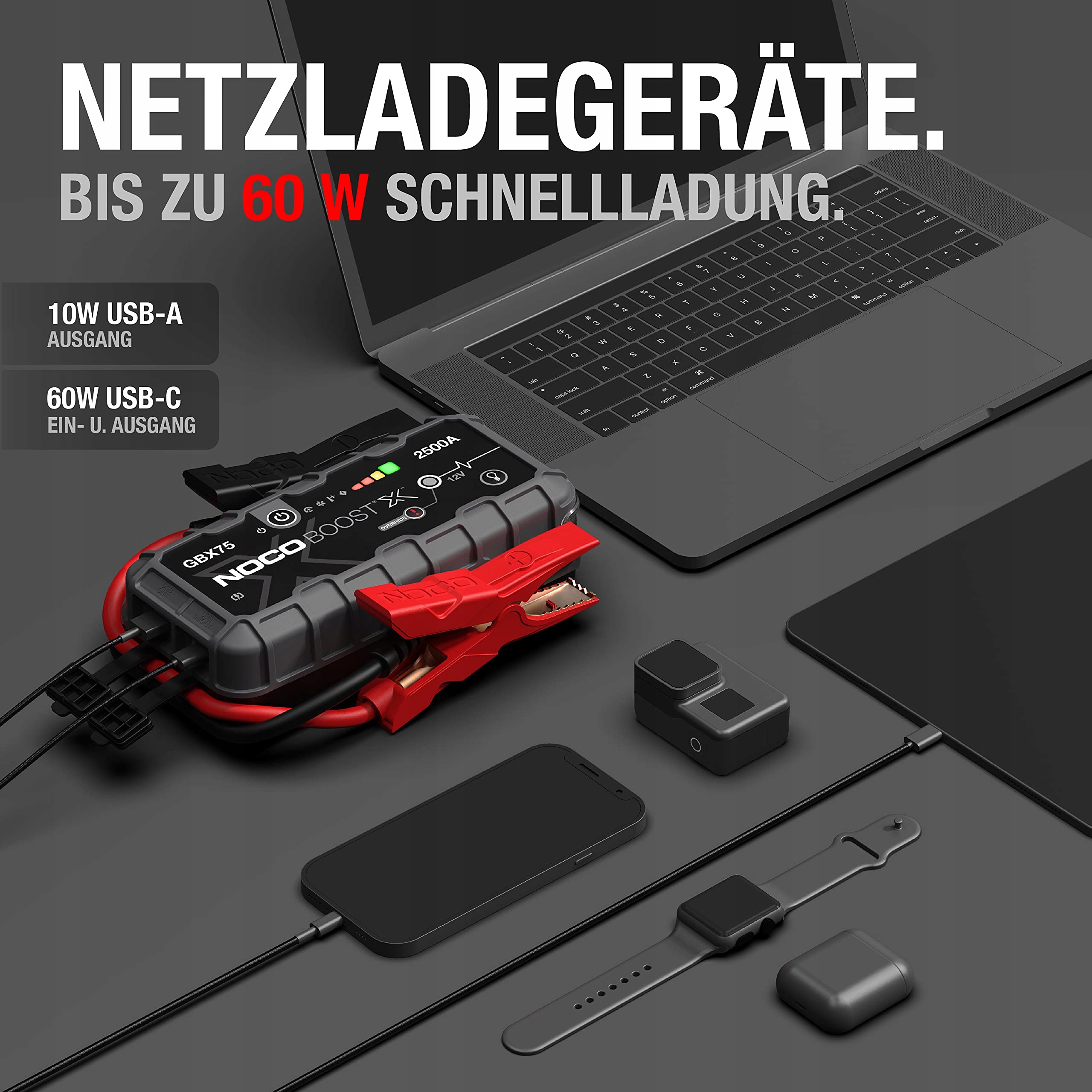 NOCO Boost X GBX75 2500A 12V Powerbank Do Akumulatorów Samochodowych — miniatura 6