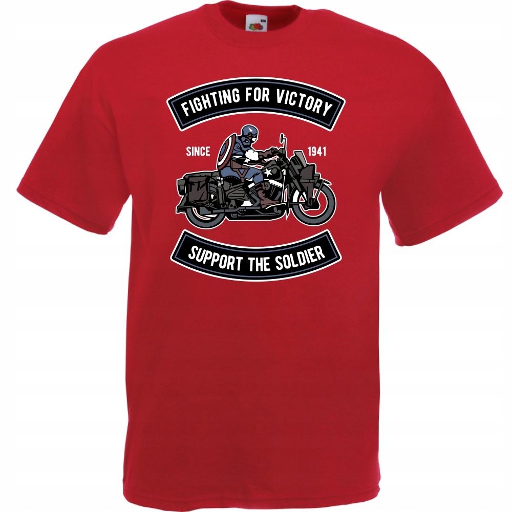 

Koszulka motor motocyklista wojsko S ceglana czerw