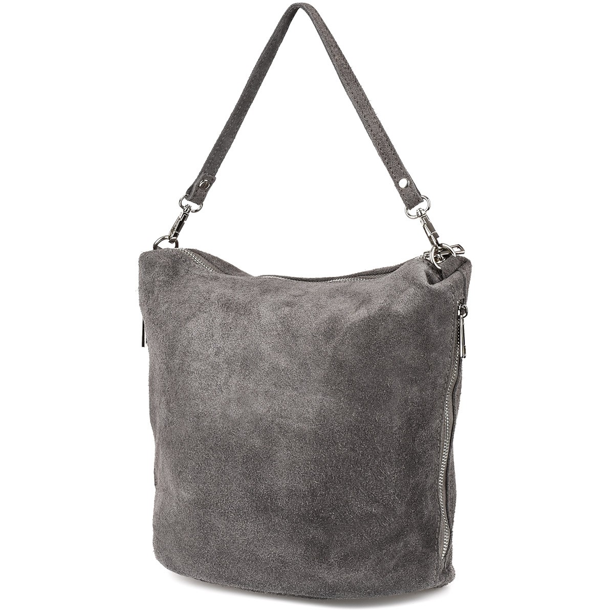 Beltimore kabelka přes rameno přírodní kůže šedá