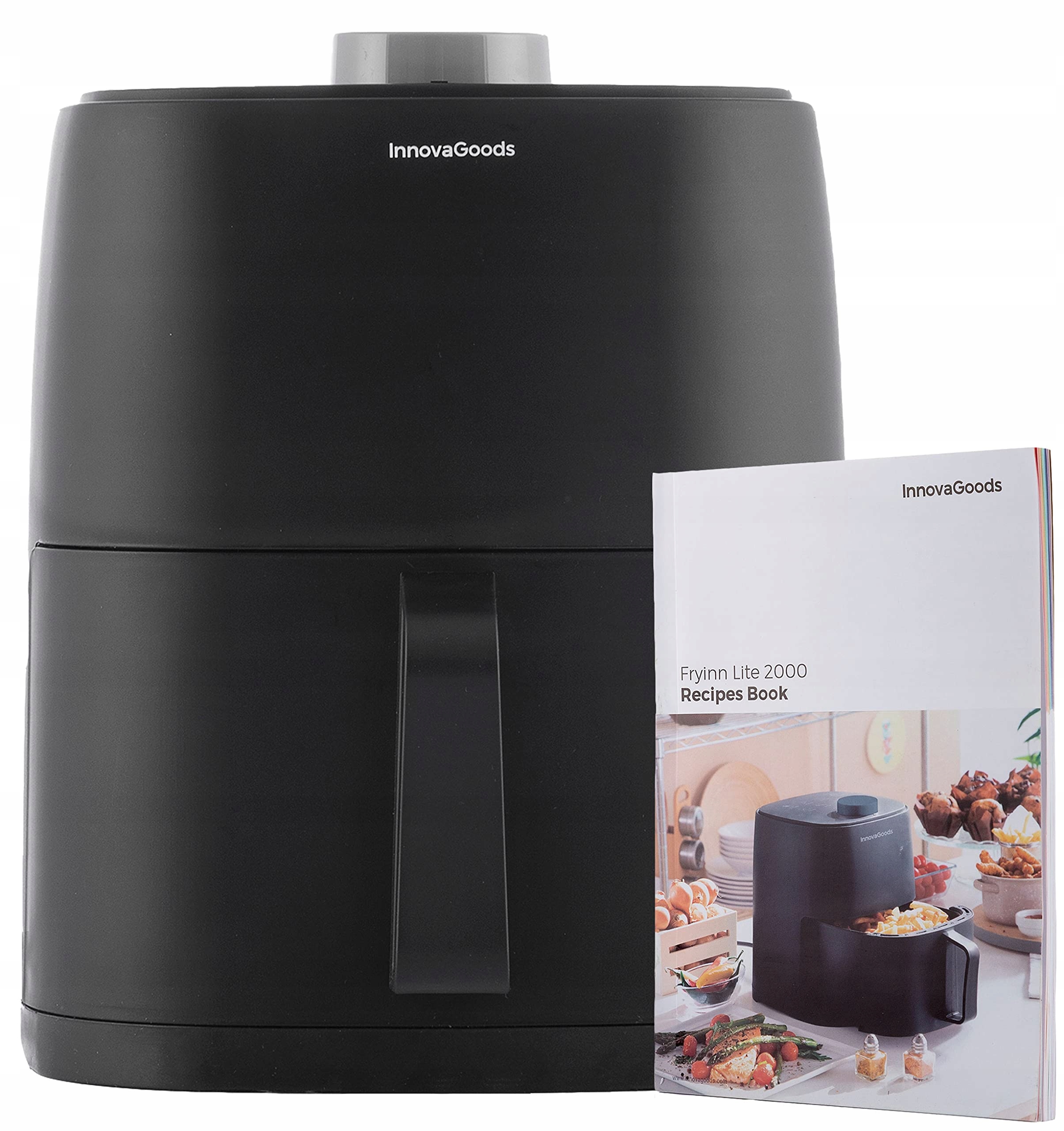 INNOVAGOODS Frytownica Beztłuszczowa 1200W 2L Czarne Tworzywo Sztuczne — miniatura 2