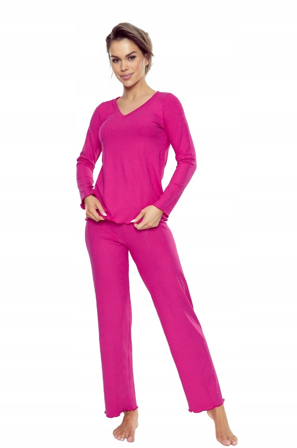 Eldar Dámské Pyžamo Rosaria Amarant Dlouhý Rukáv 44 2XL