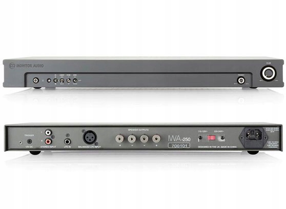 WZMACNIACZ DO SUBWOOFERA MONITOR AUDIO IWA-250 Liczba kanałów 2