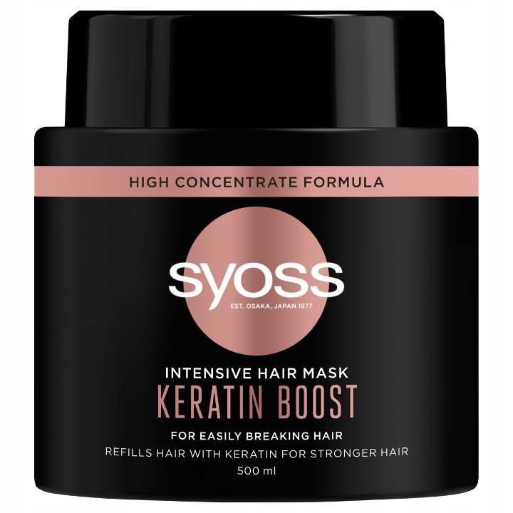 

Syoss Keratin Intensywna Maska do Włosów Łamliwych