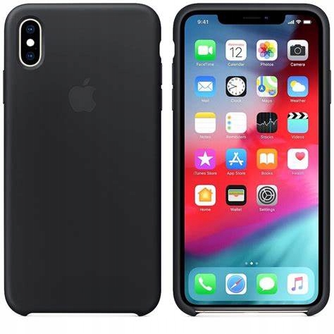 ETUI APPLE iPhone XS MAX SILICONE BLACK MRWE2ZM/A
