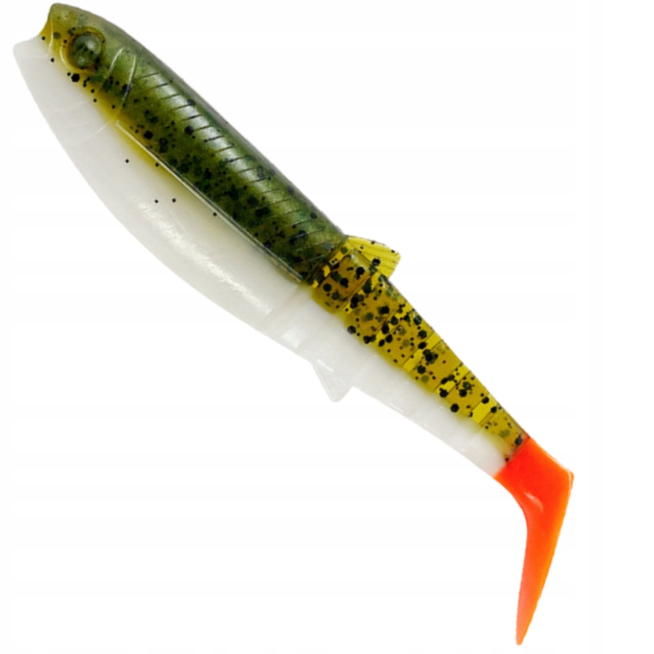 Savage Gear Cannibal 12,5cm 20g Olive Hot Orange – Przynęta Gumowa Miękka