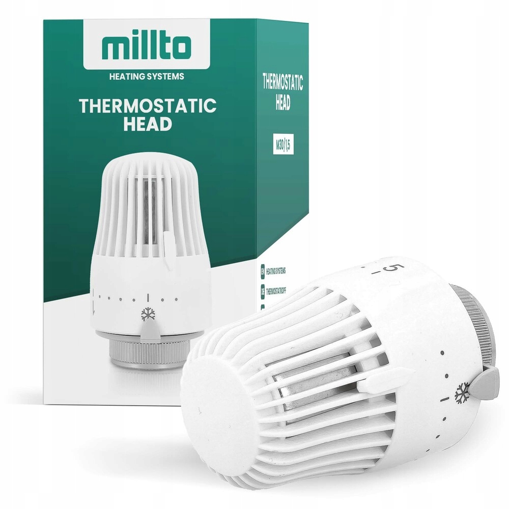 

Głowica Termostatyczna M30x1,5 do Grzejnika Biała