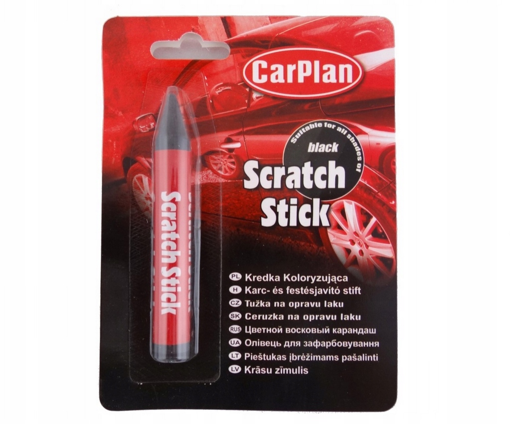 CZARNA CARPLAN KREDKA KOLORYZUJĄCA NA RYSY CZARNA USUWA RYSY WYPEŁNIACZ RYS