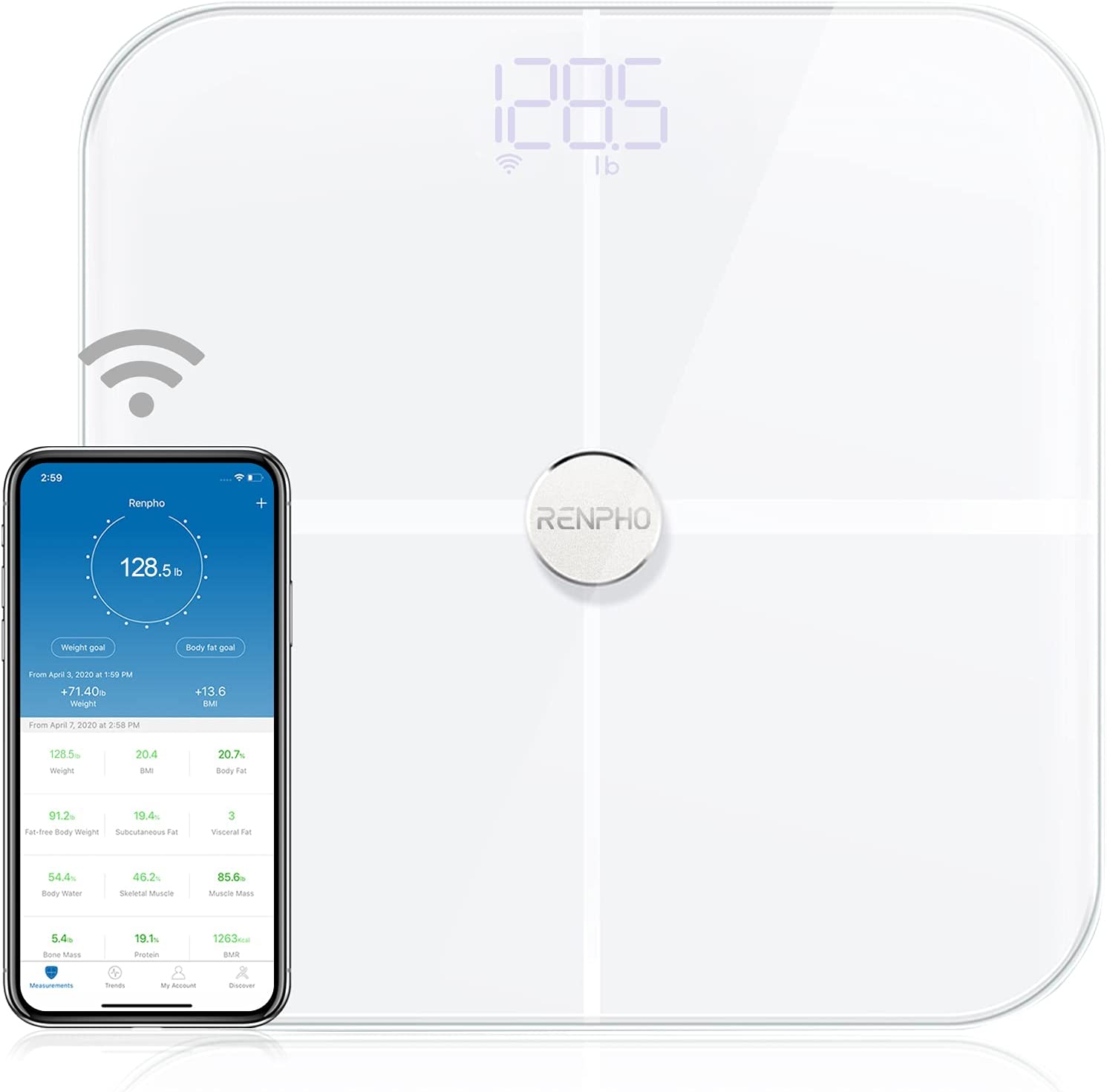 Szklana Waga łazienkowa Renpho ES-BR001 XS40