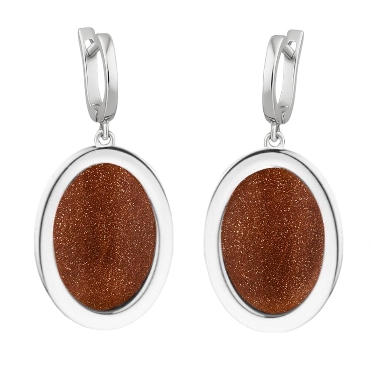 Stříbrné náušnice Ag 925 s kamenem SG-167-KA-S-P