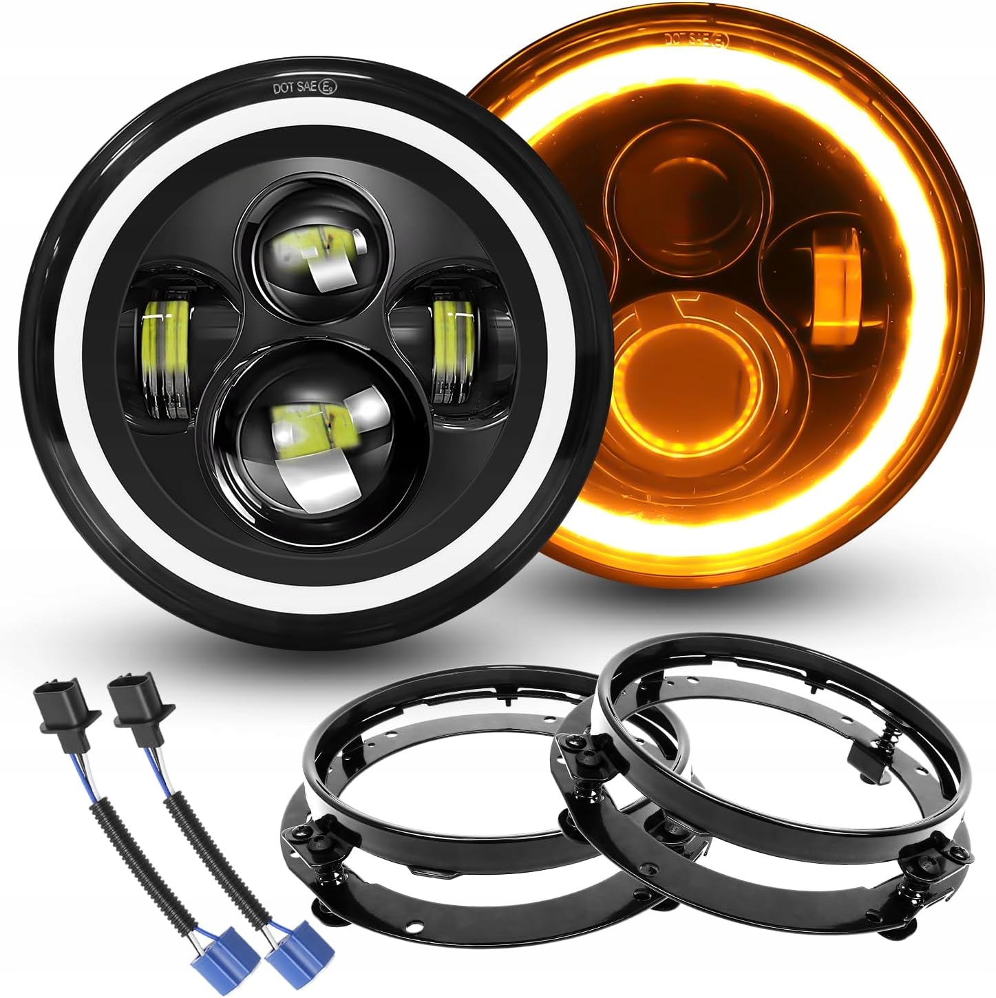 Predná Lampa Svetlomet Motocykla 7-PALCOVÝ Led 5,75 Led Terénny