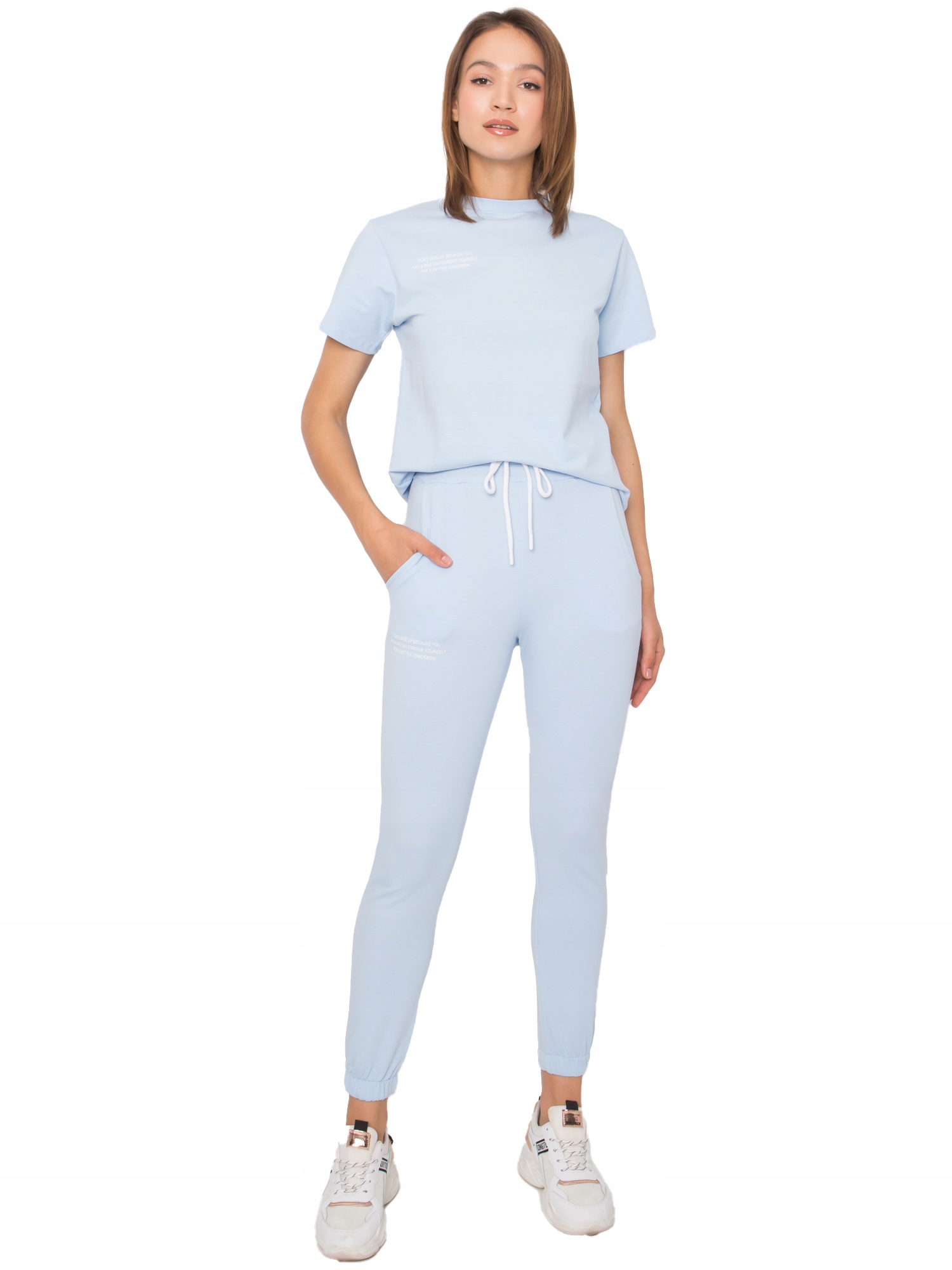 

Bawełniany Komplet Damski spodnie bluza - M