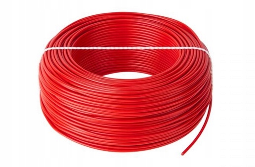 

Przewód LgY 1x1,5mm2 H07V-K czerwony linka -1mb