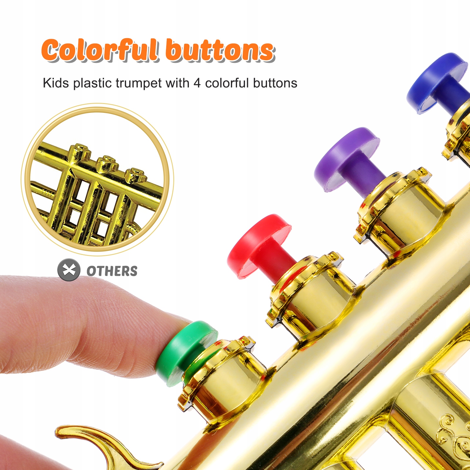 ZABAWKI DLA NIEMOWLĄT Róg Instrument Dęty Marka bez marki