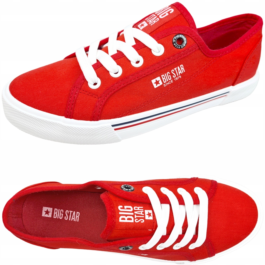 

Big Star trampki damskie czerwone buty HH274061 40