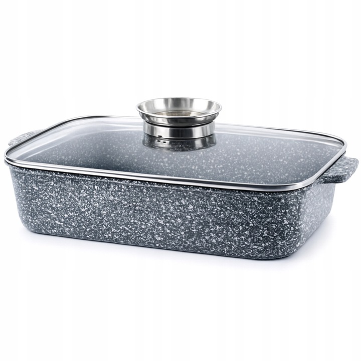 Brytfanna Do Piekarnika Prostokątna Marmurkowa 4,7L Edenberg Do Zapiekania