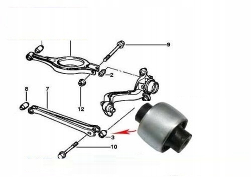 Поворотный штыревой патрон BMW E36 E46 X3 E83