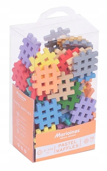 

Mini Wafle Klocki Konstrukcyjne 70 el pastelowe