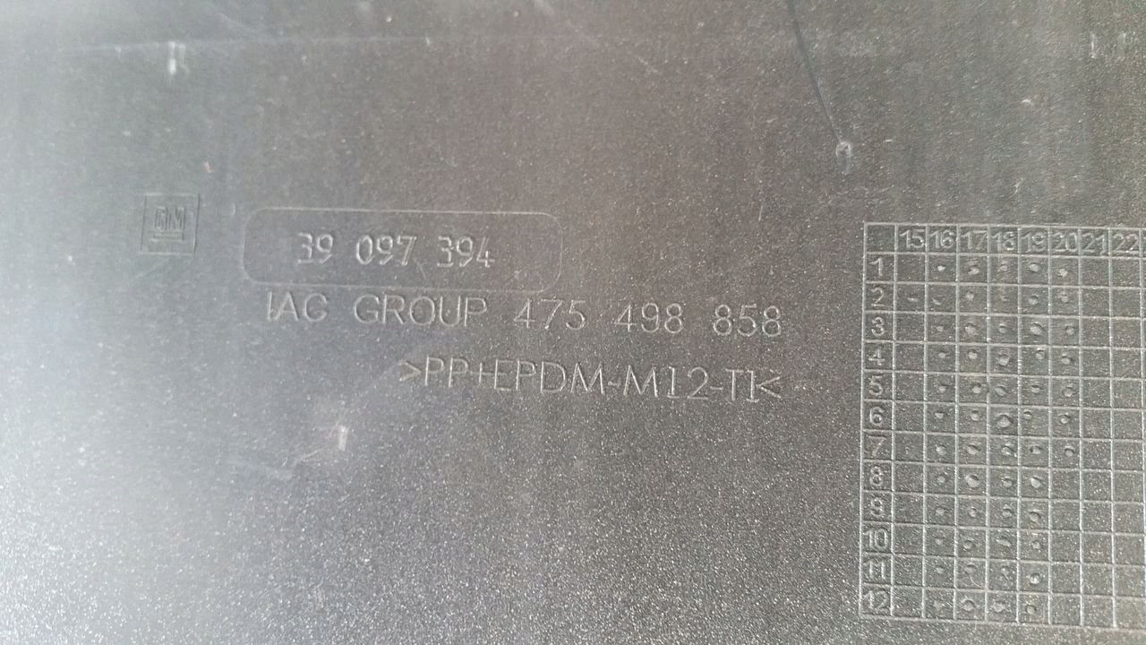 lökhárító far hátsó 6xPDC Opel Crossland X