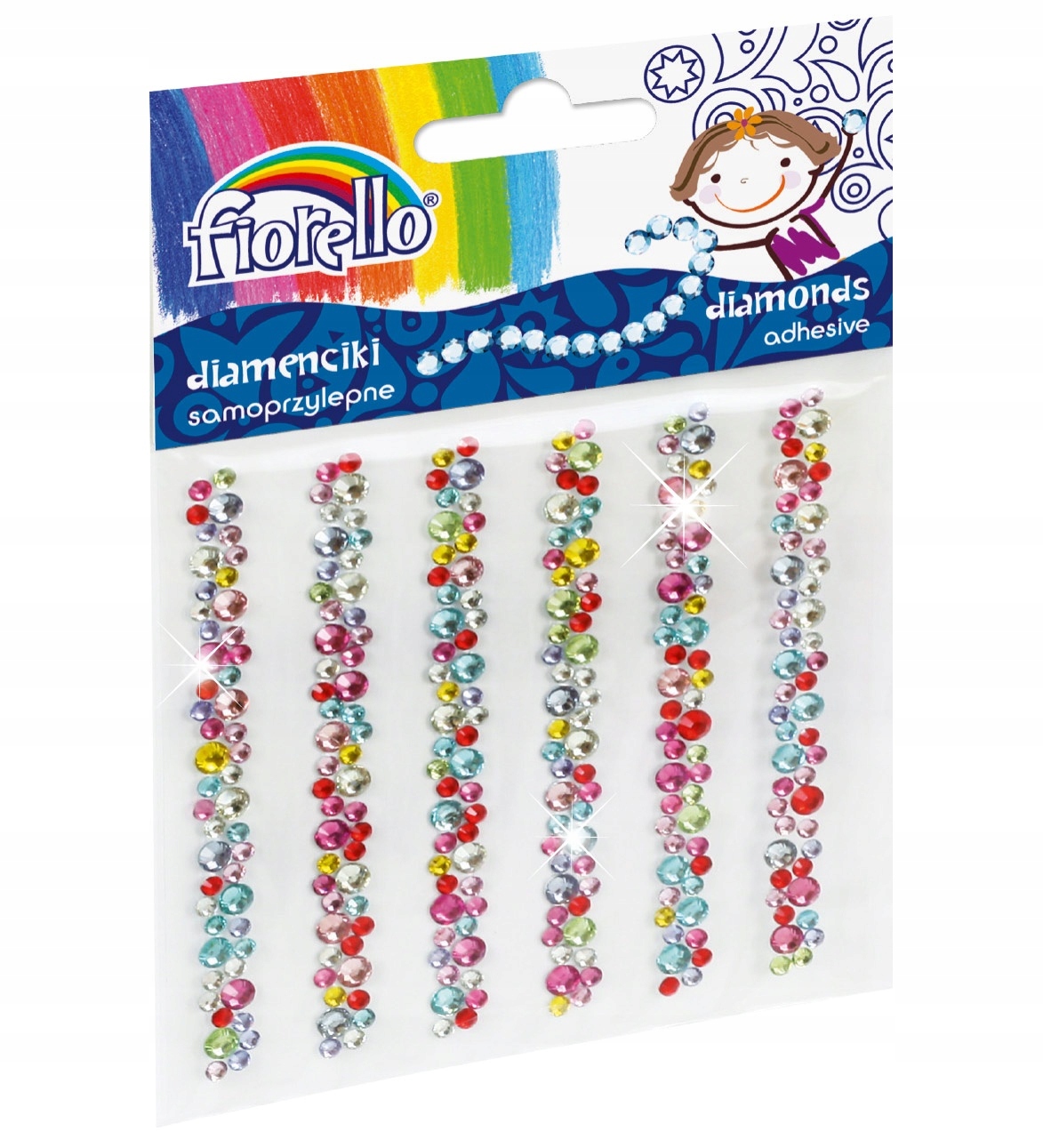 

Samoprzylepne diamenciki paski Fiorello mix kolor