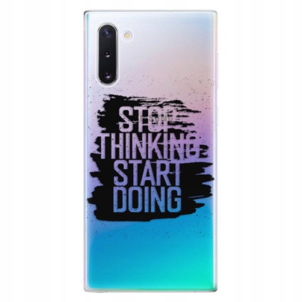 Silikonowe etui iSaprio Start Doing czarne do Samsung Galaxy Note 10