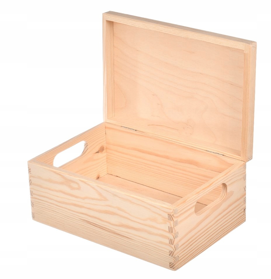 Pudełko drewniane skrzynka pojemnik 30x20x13cm