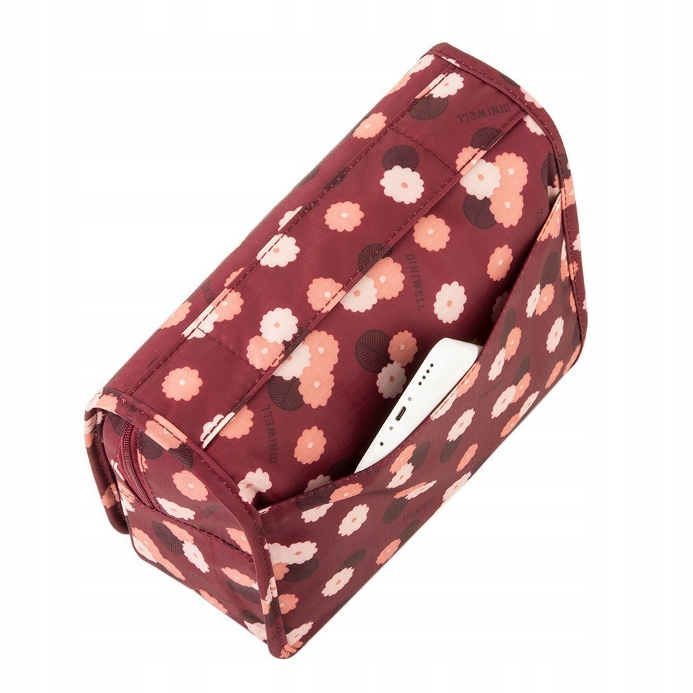 ORGANIZER KUFEREK NA KOSMETYKI KOSMETYCZKA TORBA PODRÓŻNA Z HACZYKIEM Model Sevilla