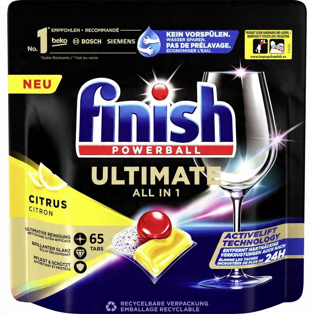 

Finish Ultimate Kapsułki do Zmywarki Citrus 65szt