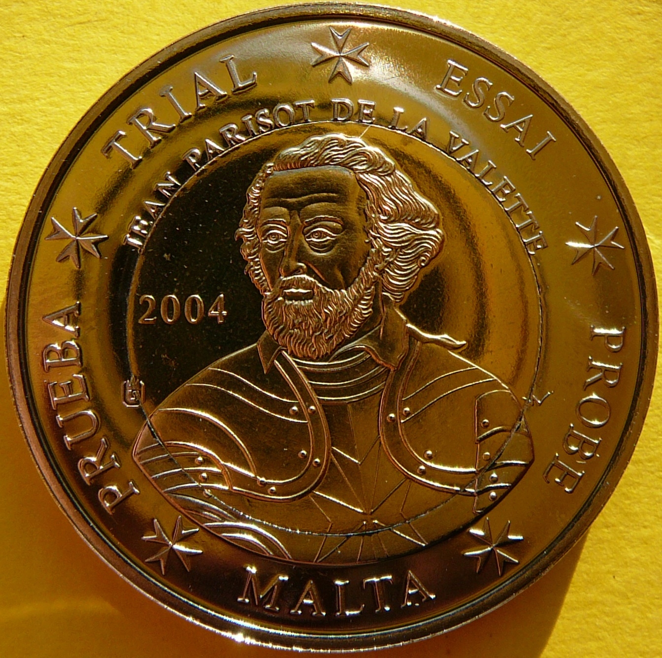 2 EURO MALTA 2003 JEAN PARISOT VALETTE PRÓBA