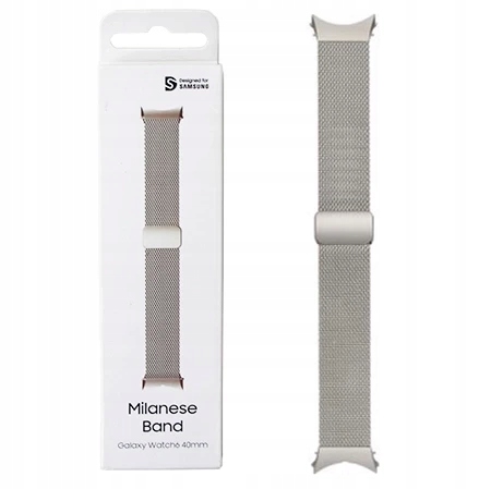 Samsung Watch 6 40mm Náramek Milánský Tah Band S M Řemínek K Hodinkám Krémový