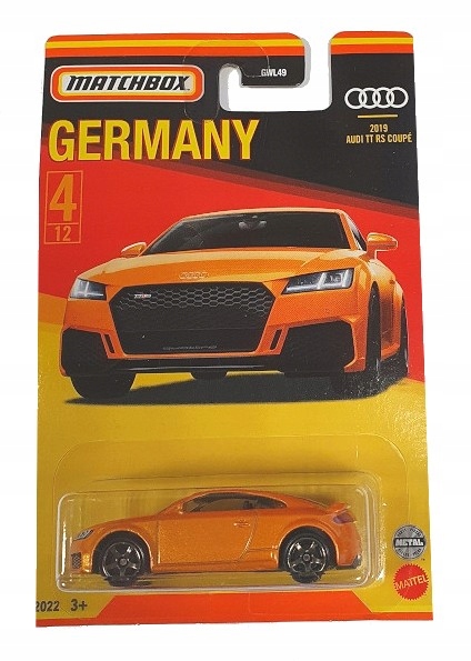 

Matchbox Samochodzik 2019 Audi Tt Rs Coupe