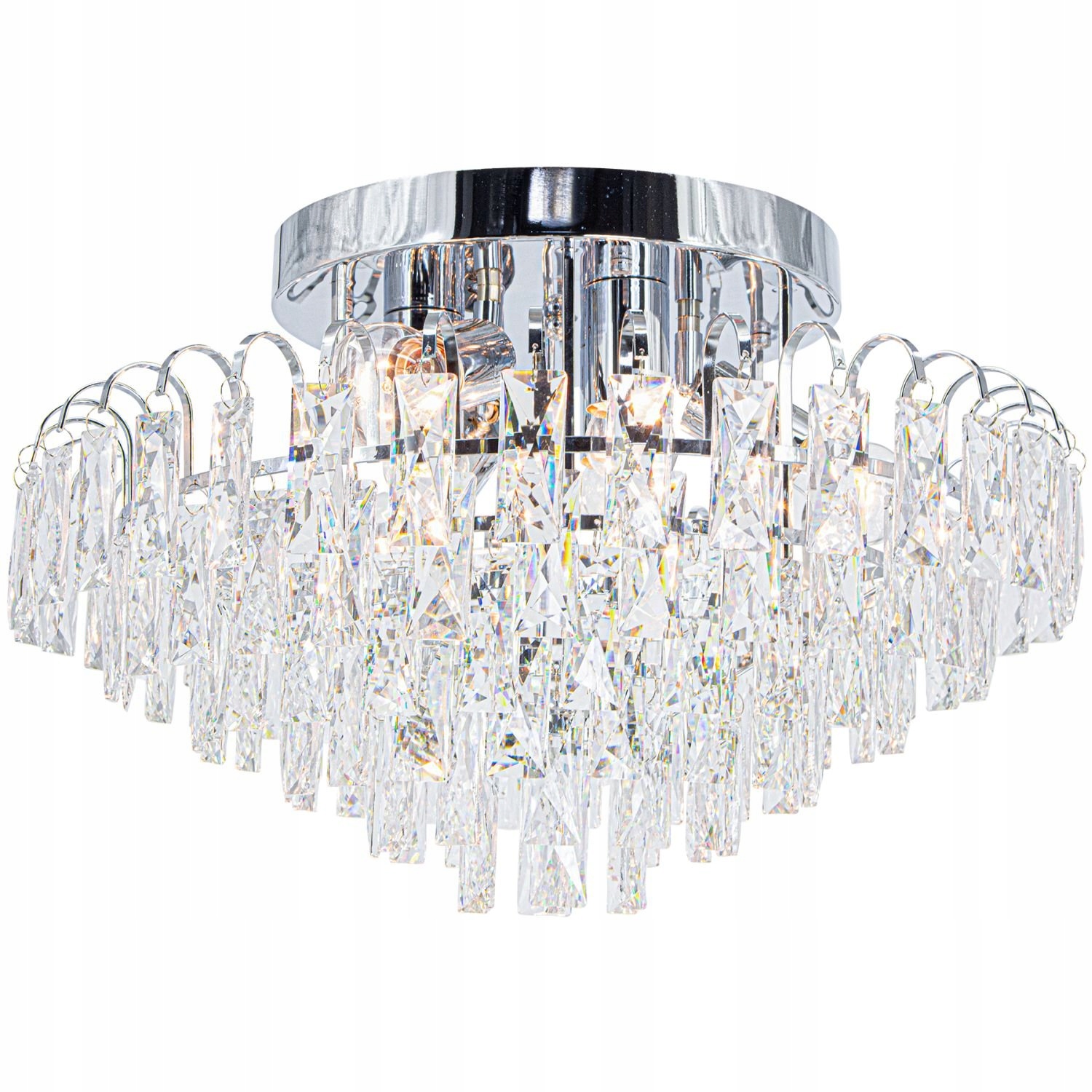 Kryštálová stropná lampa Monaco Elem