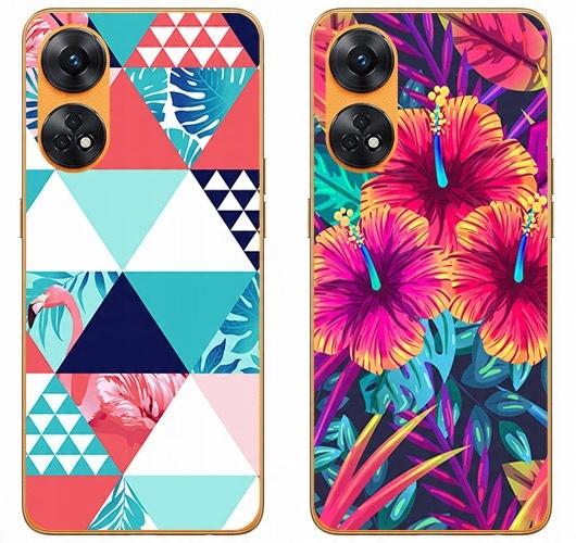 

2 x Etui Silikon do Oppo Reno8 T 4G Szkło