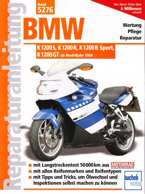 BMW K 1200 S K1200 R Sport K1200GT 2004-08 INS nap