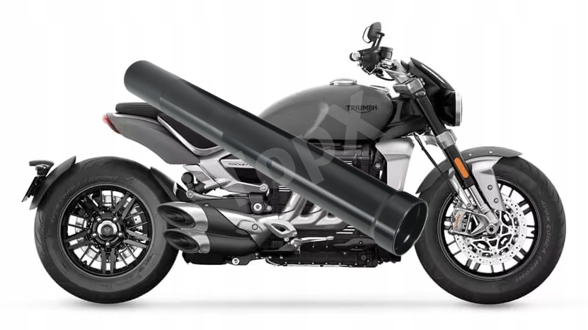 TopX Goleń Trubka laga tlumič Odpružení Triumph Rocket III 3 19+ 1 Ks