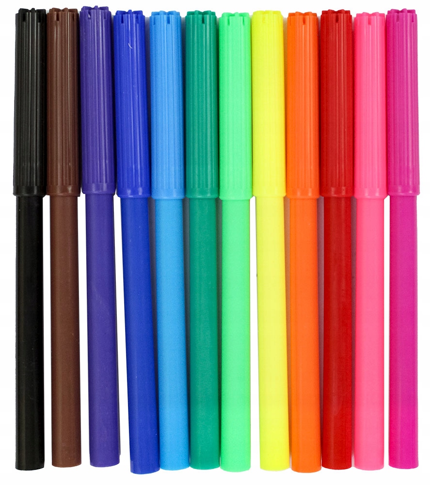 PISAKI MAZAKI FLAMASTRY KOLORI 12 KOLORÓW Marka Penmate