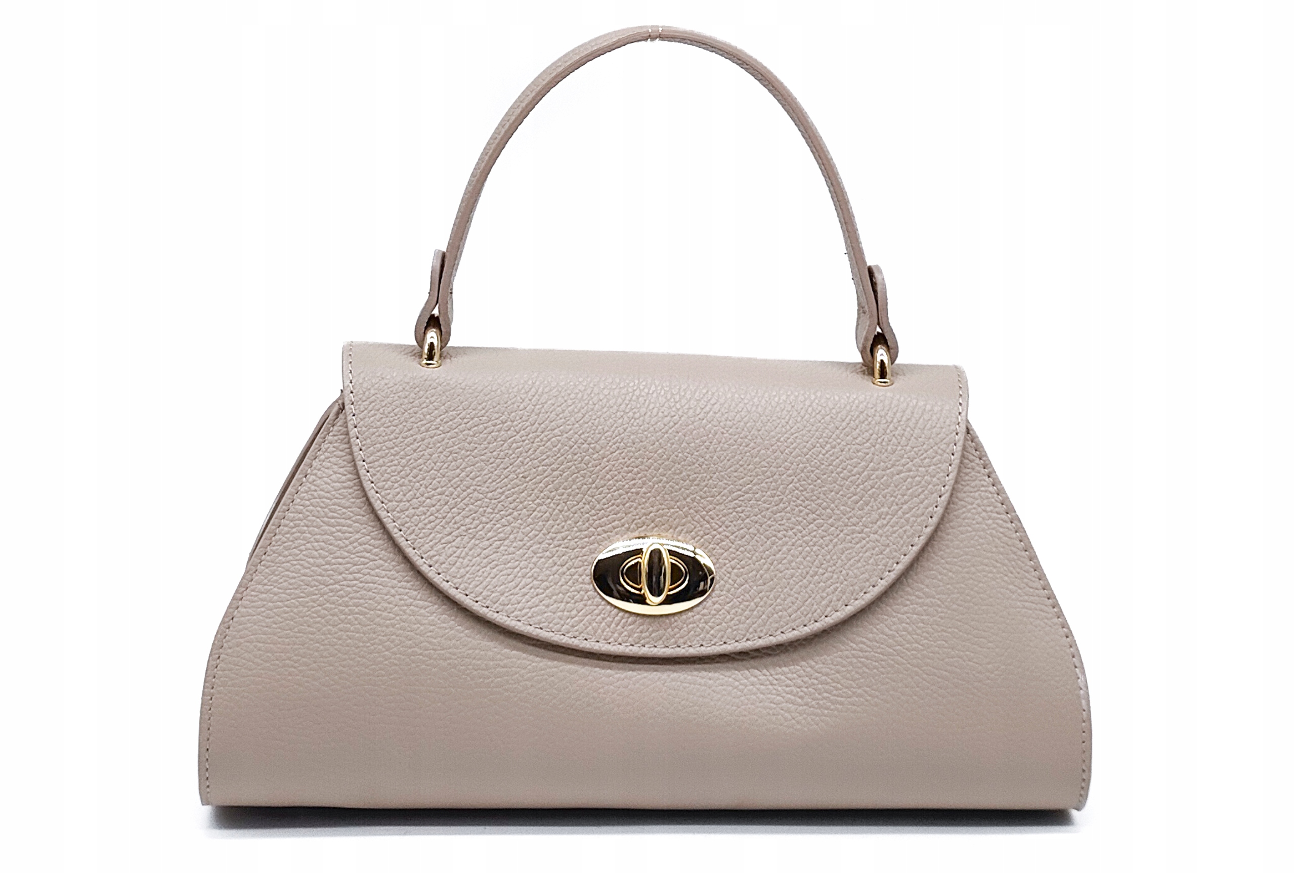 Kufřík z přírodní kůže, béžový